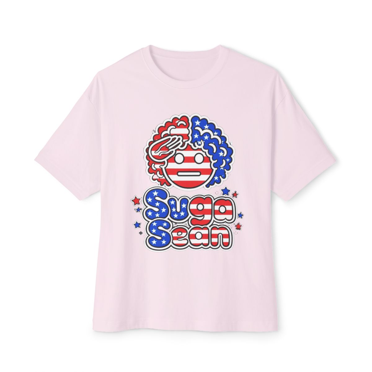 Suga Salute USA Snow Washed Oversized T-Shirt | Sean O'Malley - alternate angle 2, merchandise