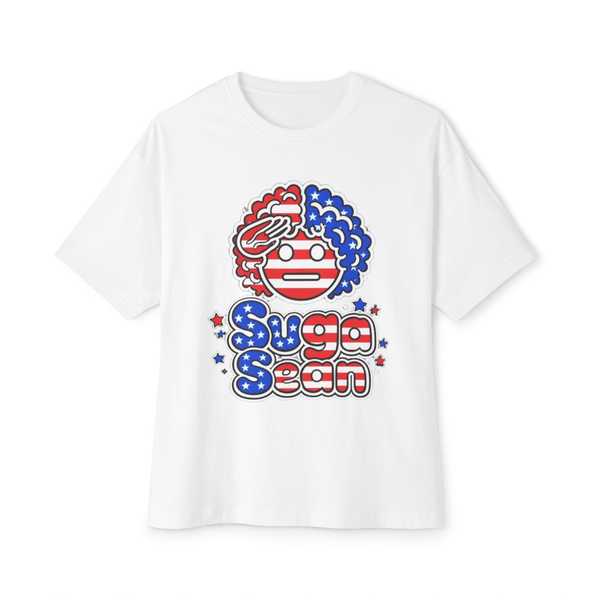 Suga Salute USA Snow Washed Oversized T-Shirt | Sean O'Malley - Official T-Shirts merchandise
