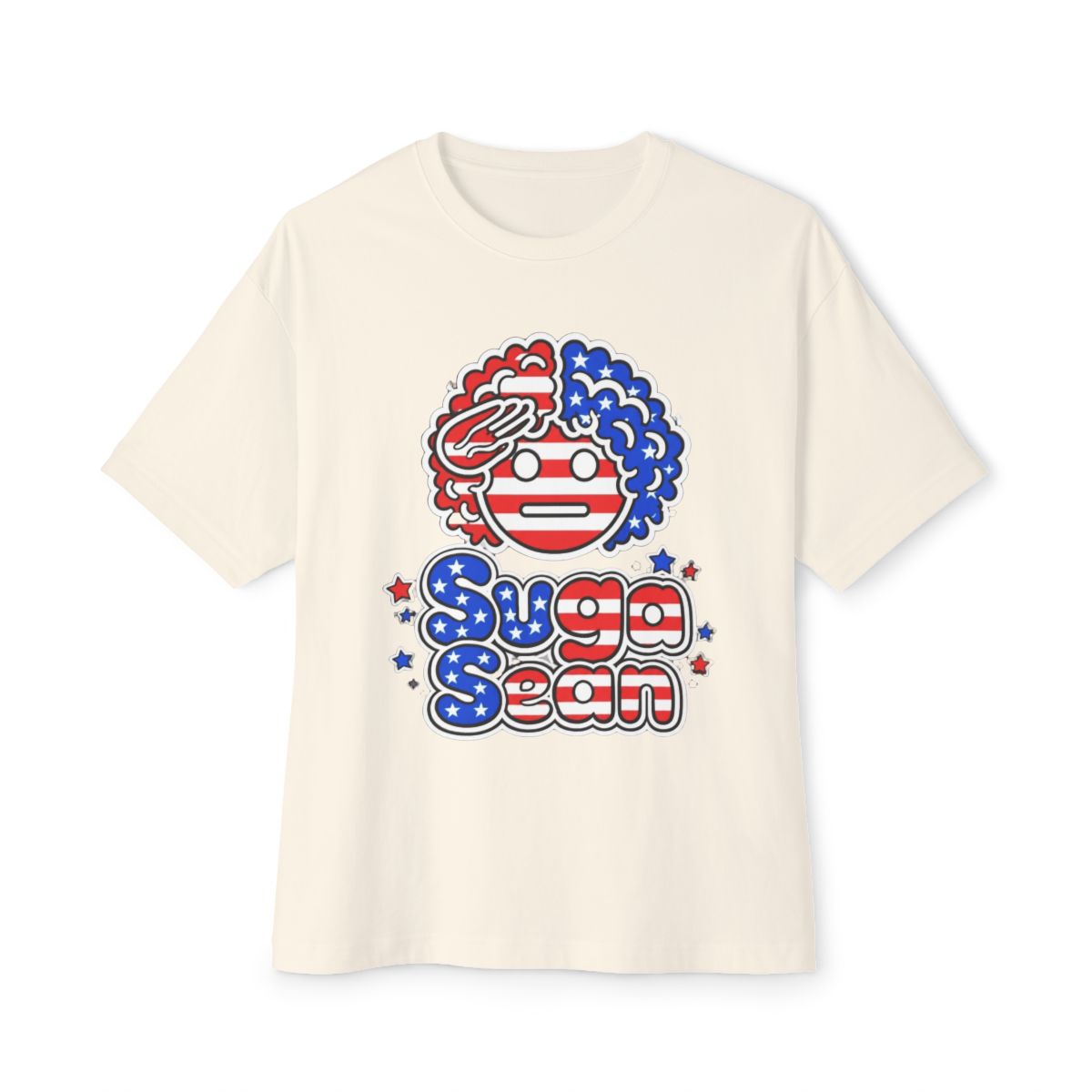 Suga Salute USA Snow Washed Oversized T-Shirt | Sean O'Malley - alternate angle 4, merchandise